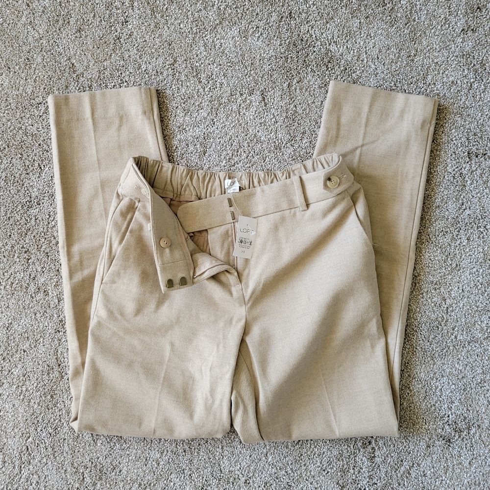 Loft brushed flannel work pant